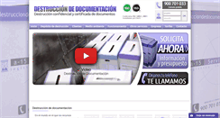 Desktop Screenshot of destrucciondedocumentacion.com